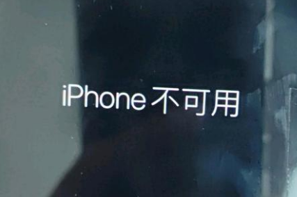 滁州苹果服务网点分享锁屏界面显示“iPhone 不可用”如何解决 